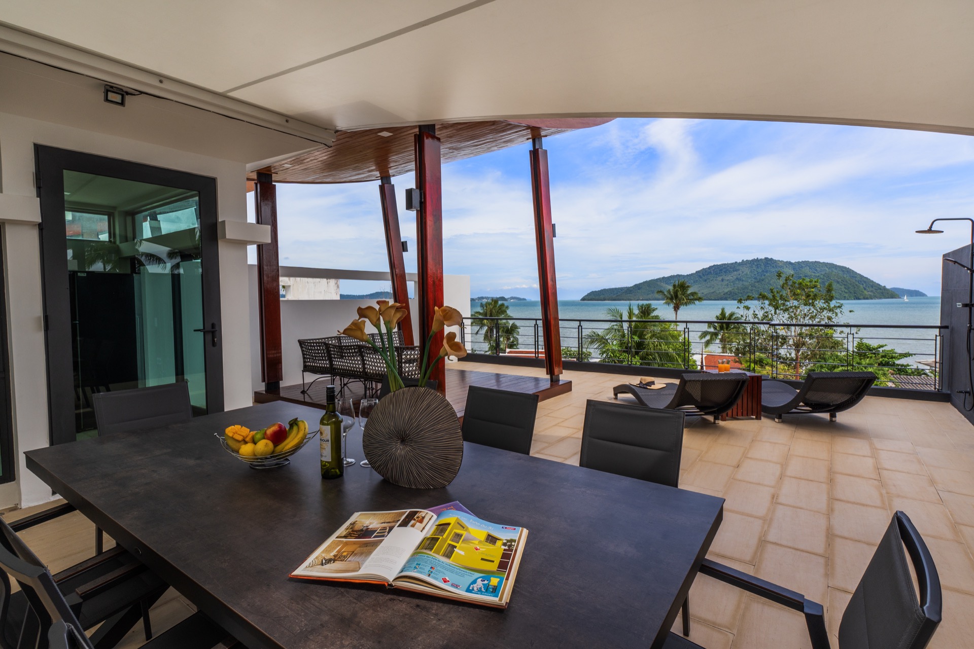 A sea-view private pool villa built by Intira Villas in Rawai, Phuket